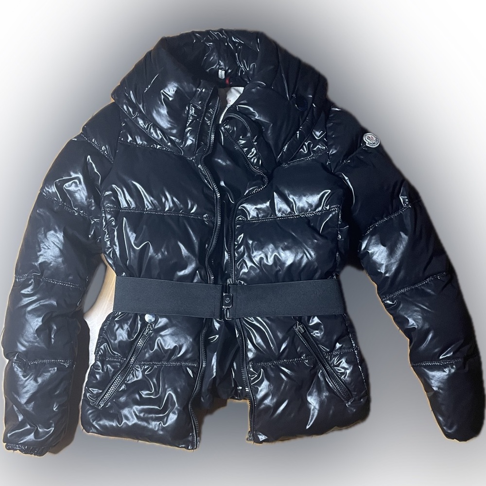 Moncler Aliso Bomber Belted Down Puffer